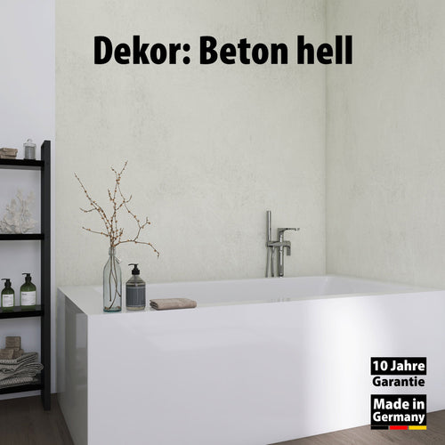 Duschrückwand - Beton hell (250x100cm)