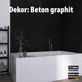 Duschrückwand - Beton graphit (250x100cm)