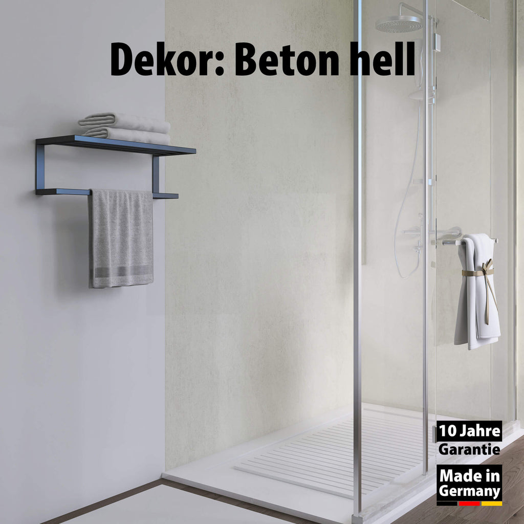 Duschrückwand - Beton hell (250x100cm)
