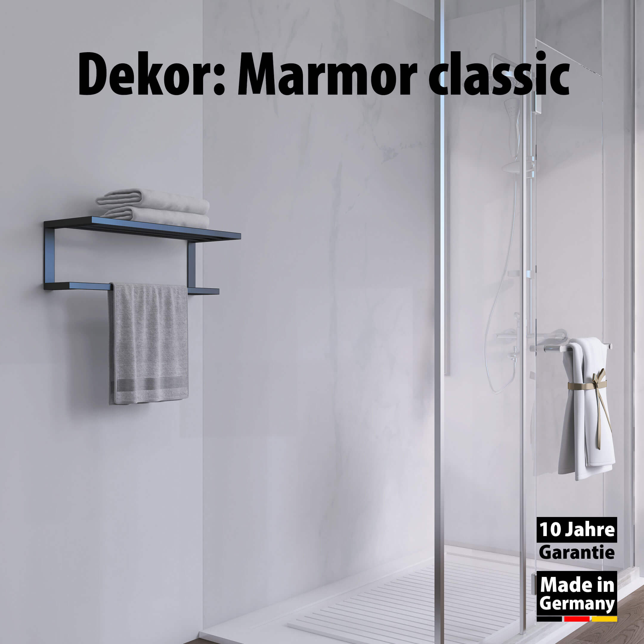 Duschrückwand - Marmor classic (250x100cm)